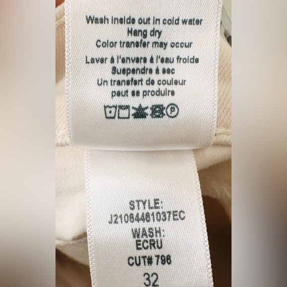 Veronica Beard Carson High-Rise Ankle Flare Jeans Ecru Women's NWT - Picture 13 of 16